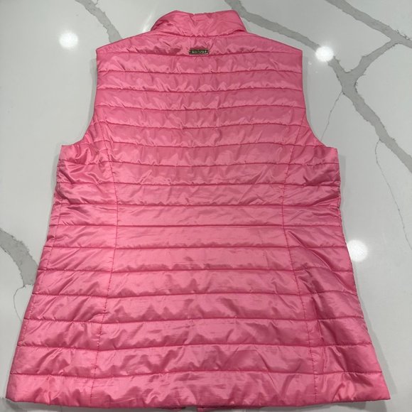 Lilly Pulitzer Elyn Pink Puffer Vest with 60th Anniversary Panda Print Size: M - Picture 2 of 9